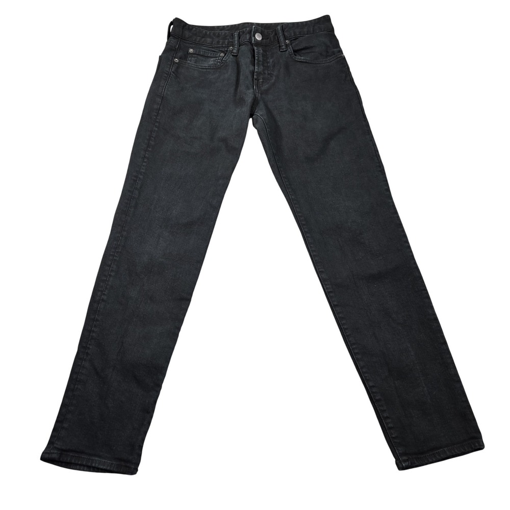 Bonobos Jeans Mens 29x28 Black Charcoal Wash Slim Straight Stretch Denim